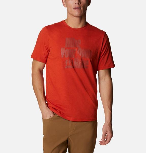 Columbia Alpine Way T-Shirt Men Red USA (US1613010)